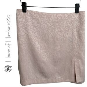 House of Harlow 1960 Blush Pink Jacquard Mini Skirt - Size Small - Spring/Summer